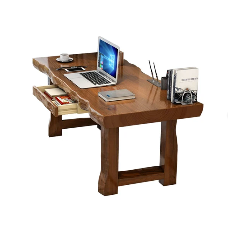1200mm Rustikaler Computer-Schreibtisch mit Schublade aus Kiefernholz